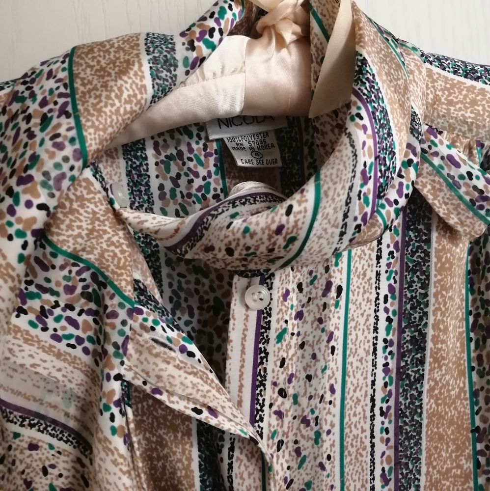 Korean silk blouse